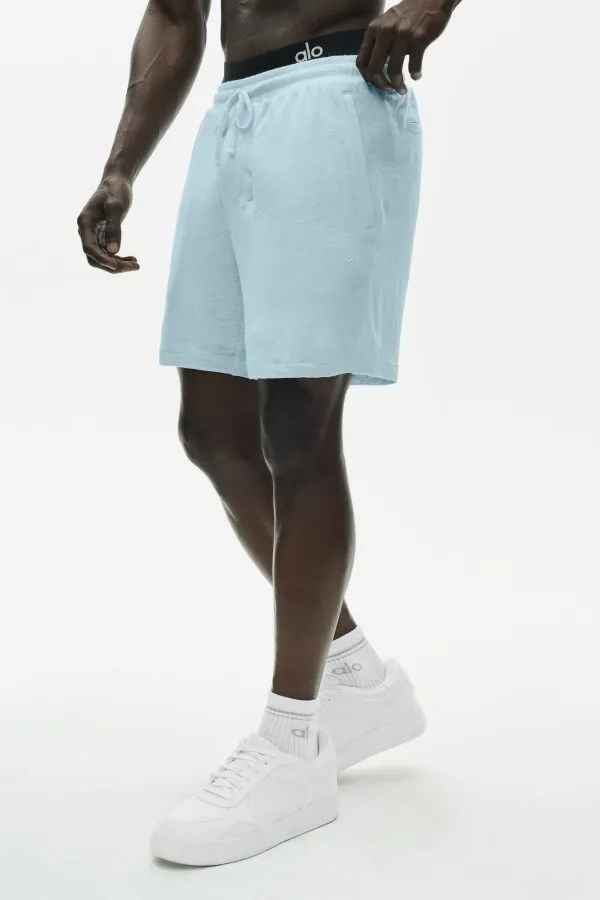 7" Linen Jersey Coastal Short - Seaside Blue